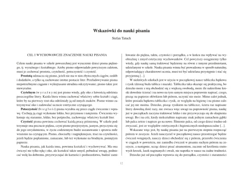 Nauka pisania i czytania pisma