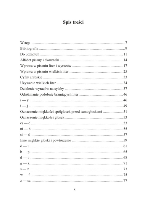 Pierwsze ćwiczenia do nauki poprawnego pisania