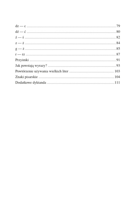 Pierwsze ćwiczenia do nauki poprawnego pisania