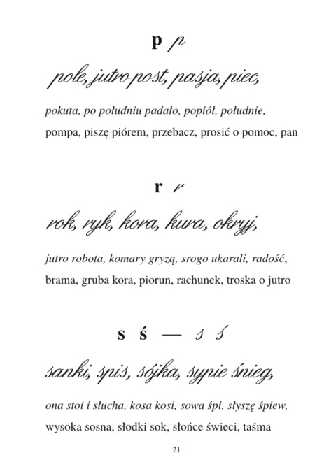 Pierwsze ćwiczenia do nauki poprawnego pisania