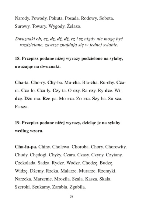 Pierwsze ćwiczenia do nauki poprawnego pisania